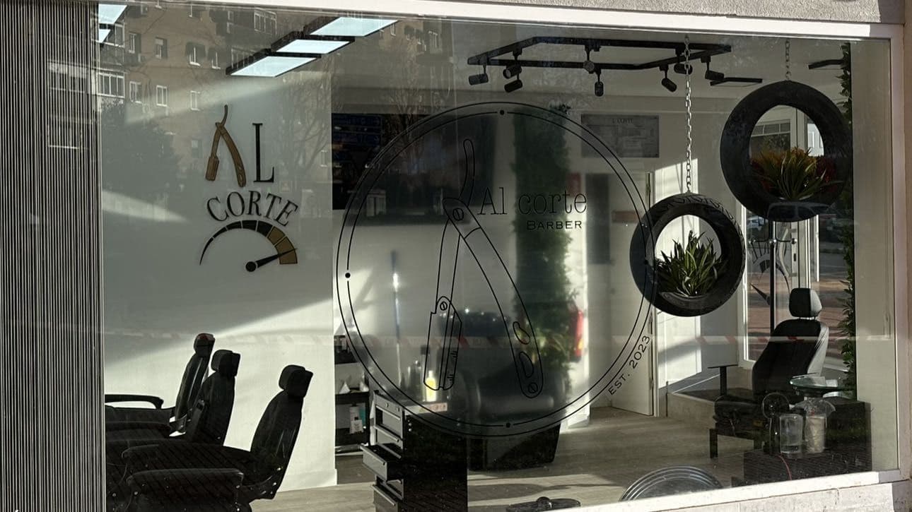 Interior de la barberia